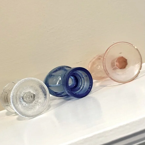 Vintage Eye Wash Cups Set of Two Clear and Light Pink - Picture 10 of 13